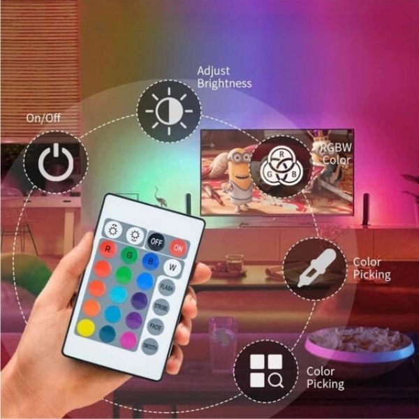 LED Strip Lights with Remote - Room & Wall Decoration